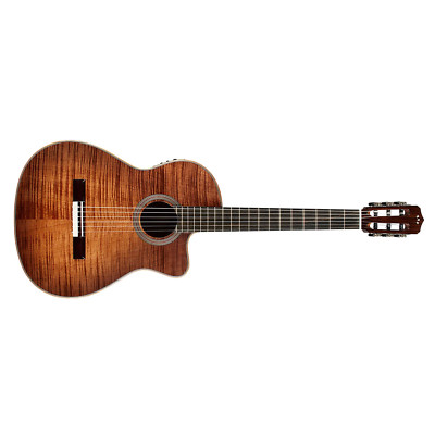 Cordoba Fusion 12 Exotic Acoustic-Electric Guitar, Flamed Okoume, Cinnamon Burst