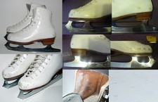Ice Figure Skates RIEDELL 32 Youth Girls Size 13 Made in USA 