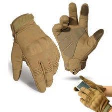 Tactical Gloves Touch Screen Windproof Full Finger Gloves Army Military for Men