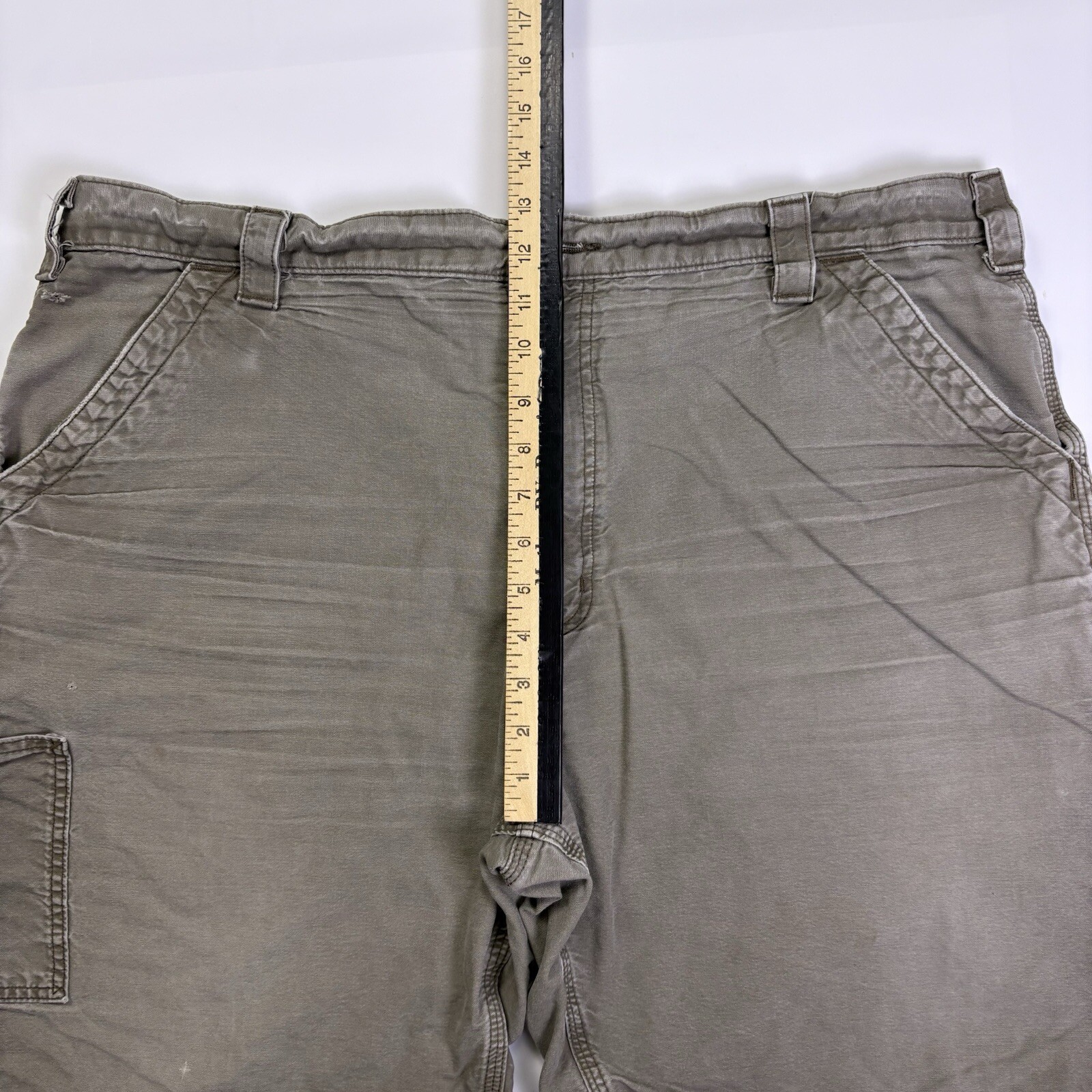 Carhartt Men's 42x9 Shorts B147 LBR Faded Brown Carpenter Utility Work Shorts