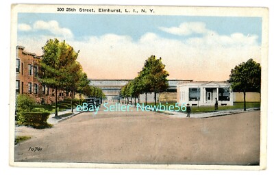 Elmhurst Queens LI NY - 25TH STREET TO ELEVATED RAILROAD - Postcard