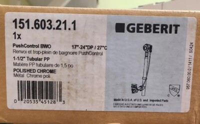 geberit 151.603.21.1. 17 -24   push control bath Tub Drain Rough In