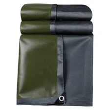 Extra Thick Canvas Tarp 19.4Oz Waterproof UV Resistant Boat Tent Tarpaulin Cover