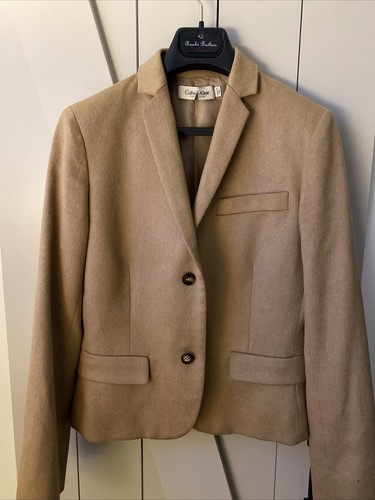 calvin klein camel hair coat