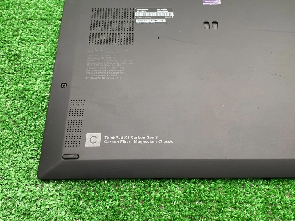 Used OEM Lenovo ThinkPad X1 Carbon 8th Gen Bottom Base Case Cover AM1L1000100 - Image 4 of 4