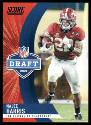 2021 Score Najee Harris D12 NFL Draft Alabama Crimson Tide