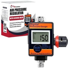 Le Lematec Paint Gun Regulator With Locking Valve To Prevent Air Slips. Hvlp ...