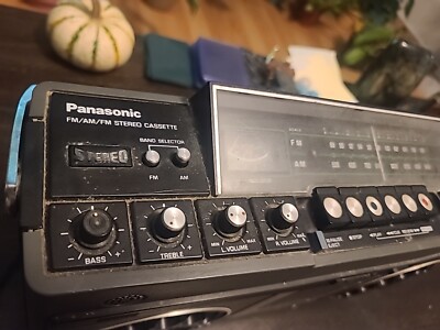 1970s PANASONIC RS-466 S boombox Cassette tape & AM/FM Radio Has
