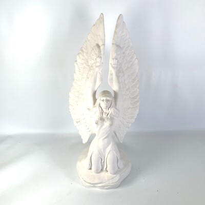 Bisque Plaster Ready to Paint Native American Indian Princess Woman Feather Wing