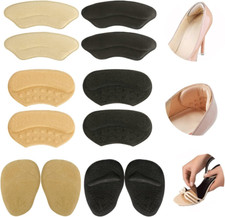 Heel Grips Liner Cushions Inserts for Loose Shoes Heel Pads and Metatarsal Pads