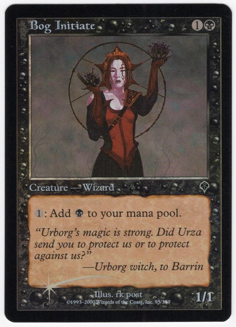 Bog Initiate 2000 Invasion FOIL Black Common Creature MTG NM AZ3