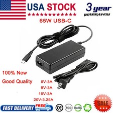 65W USB-C Laptop Adapter Charger For Dell Lenovo Asus Samsung HP Chromebook US