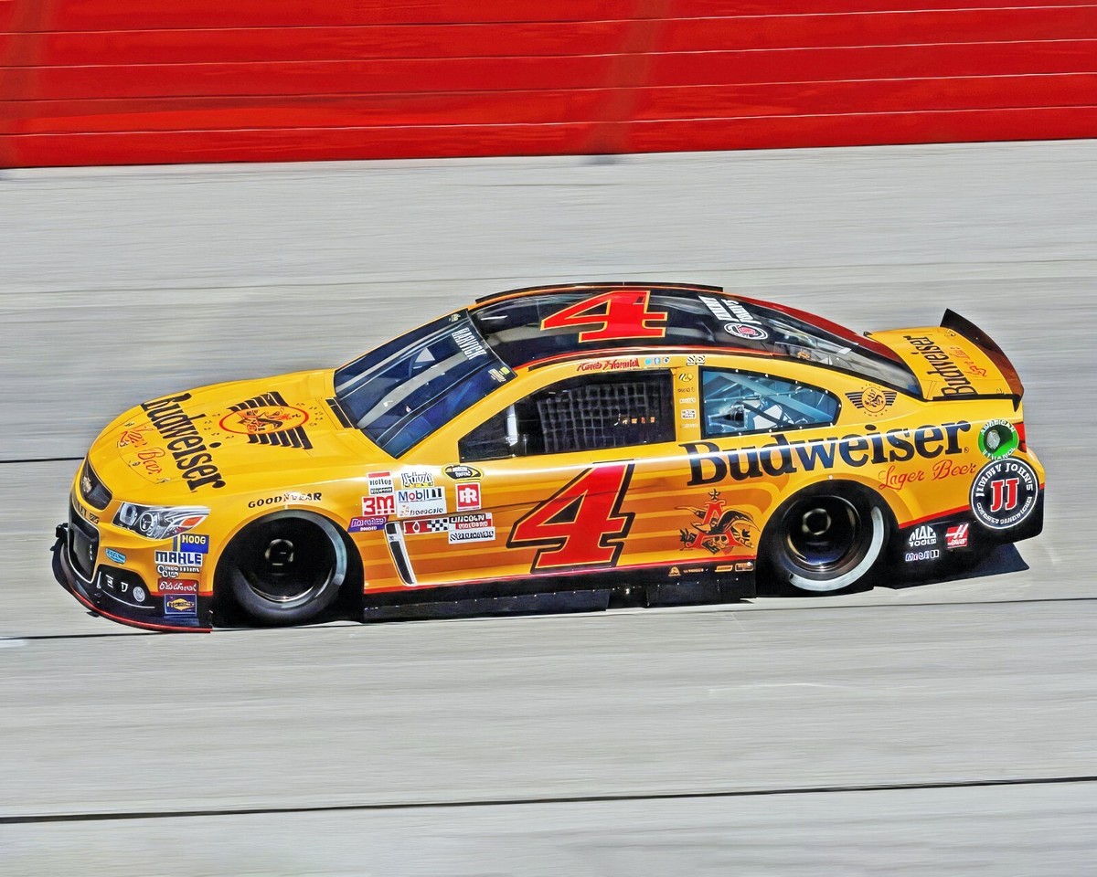 スペシャル◎ 80's Kevin Harvick ALL over print Kevin Harvick #4 Budweiser Throwback NASCAR 8