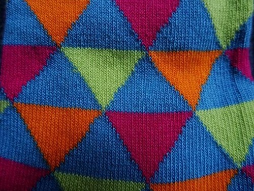 EWERS MÄDCHEN STRUMPFHOSE fuchsia *DREIECKE* Gr.80/86 - 134/146 - Bild 2 von 3