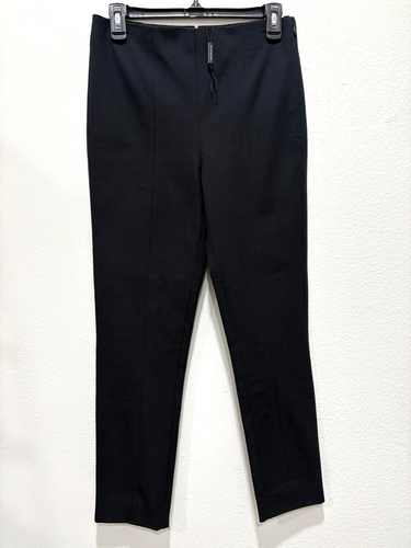 ELIE TAHARI JESSALYN BLACK COTTON/ELASTANE CROP SLIM PANTS SIZE S $248 - Picture 5 of 11