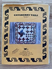 Stitch’n Kitt’n Cataberry Tails Paper Pieced Quilt Pattern 60”x60”
