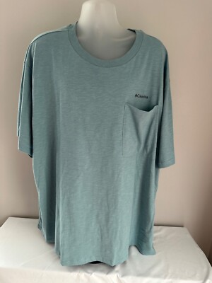 Columbia Stone Blue Break It DownShort Sleeve Crew Neck Tee Size 5XLT