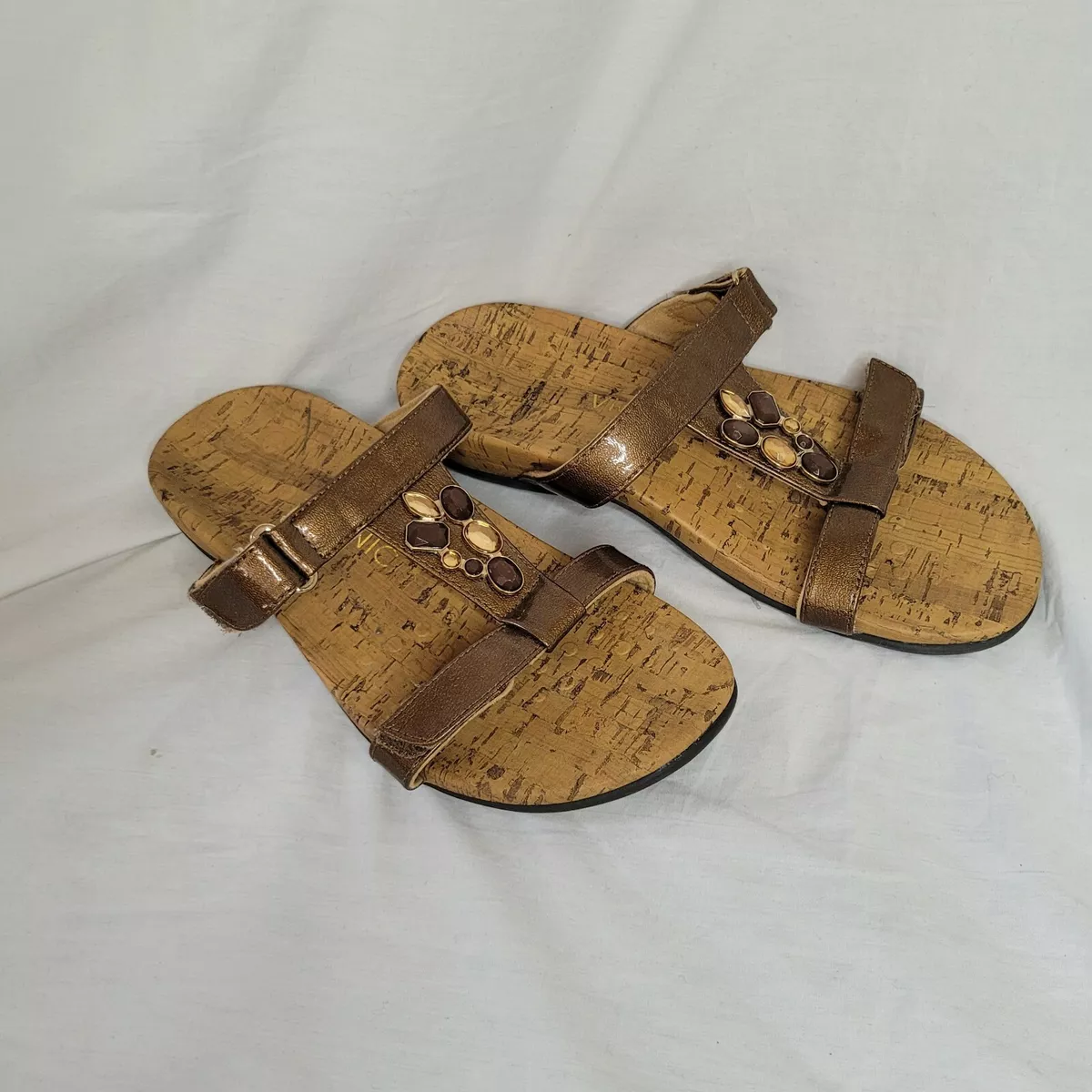 Viviana Sandal Gold Embellished 9 Wide eBay