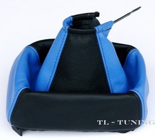 Schaltsack Schaltmanschette passend für OPEL VECTRA B Bj.1995-2003  Blau-Schwarz