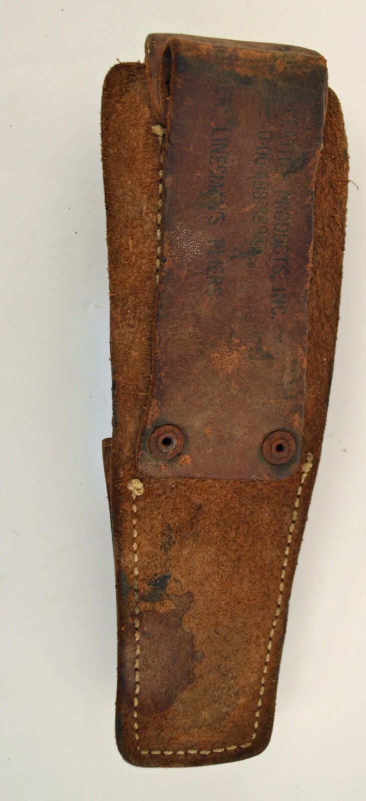 vintage Army leather lineman's Pouch pliers holster eBay