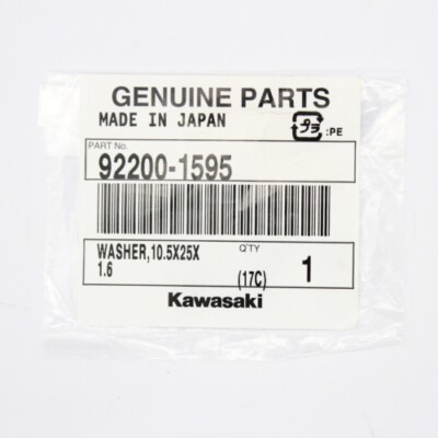 #ad Kawasaki Washer 10.5x25x1.6 Part Number 92200 1595 $10.99