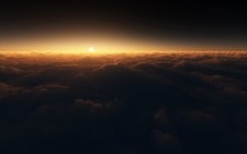 Landscape sky clouds nature sunlight sun horizon Custom Gaming Mat Desk