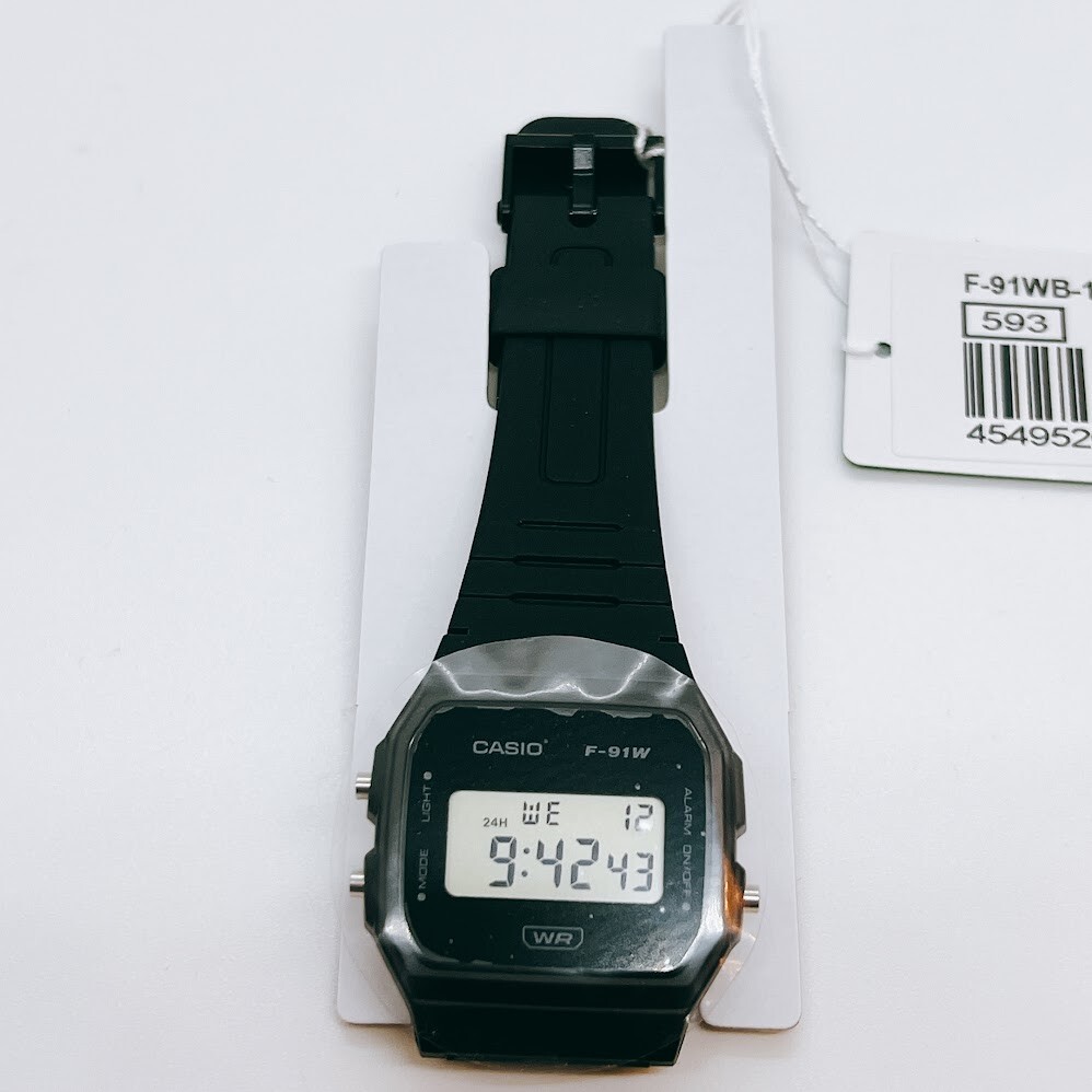 Casio F-91WB-1AJF Black Classic Series Biomass Plastic Quartz