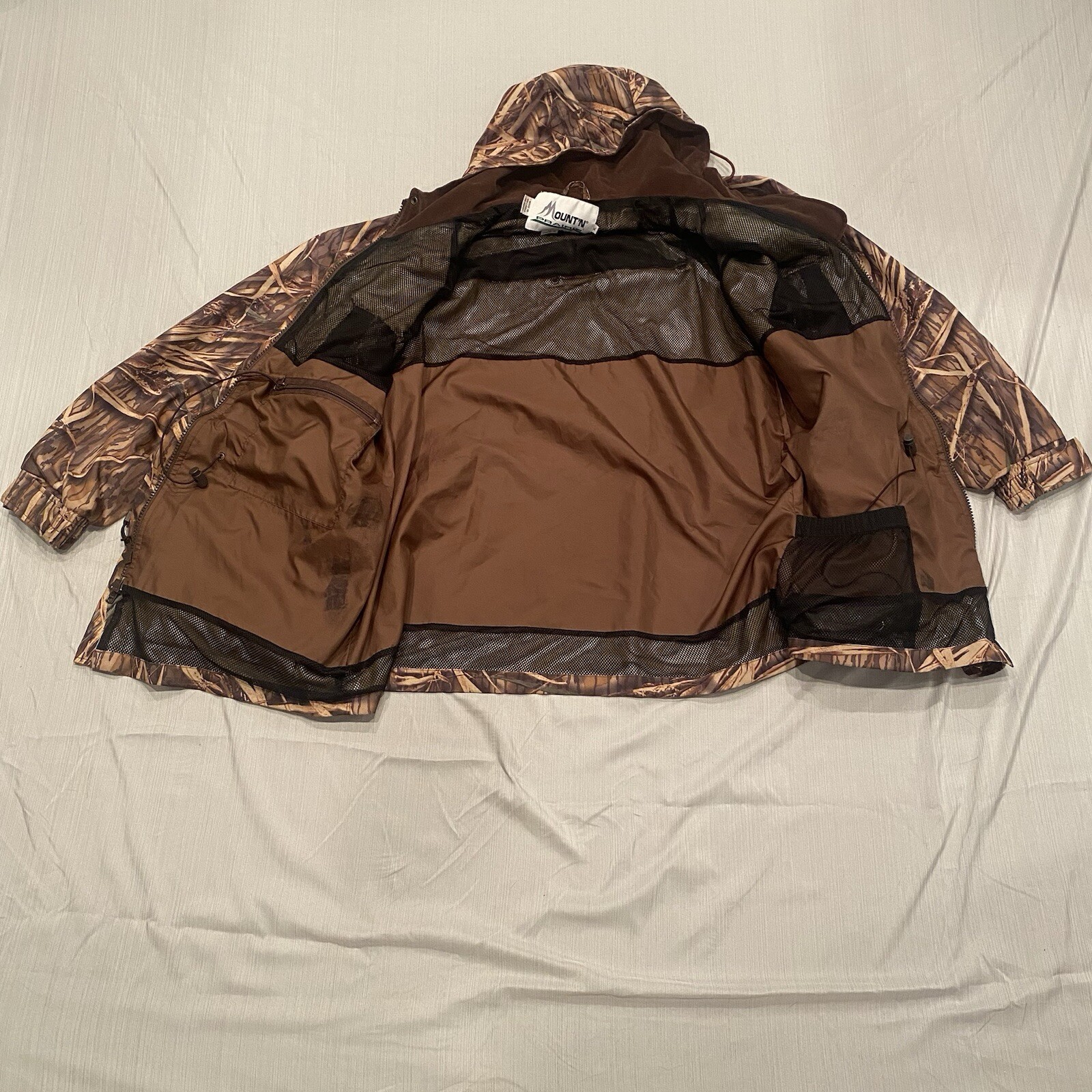 Mount’n Prairie Mens XL Jacket Pants Hunting Waterfowl Duck Grass Camo Insulated