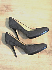 Coach - Caya - Women  s - Size 8B - Black 4  - High Heels - SIG C