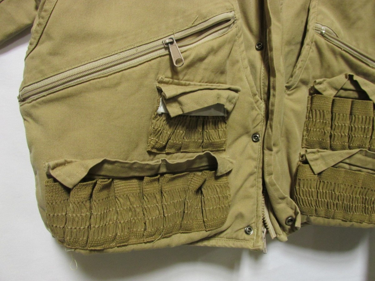 Columbia VTG Quilt Padded Shoulder Hunt Game Bag Shooting Jacket
