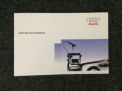 AUDI SERVICE BOOK NEW ALL MODELS PETROL AND DIESEL A1 A2 A3 A4 A5 A6 A8