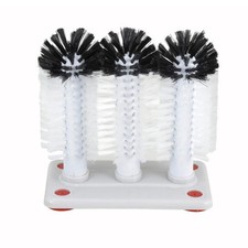 Winco GWB-3 3-Brush Manual Glass Washer