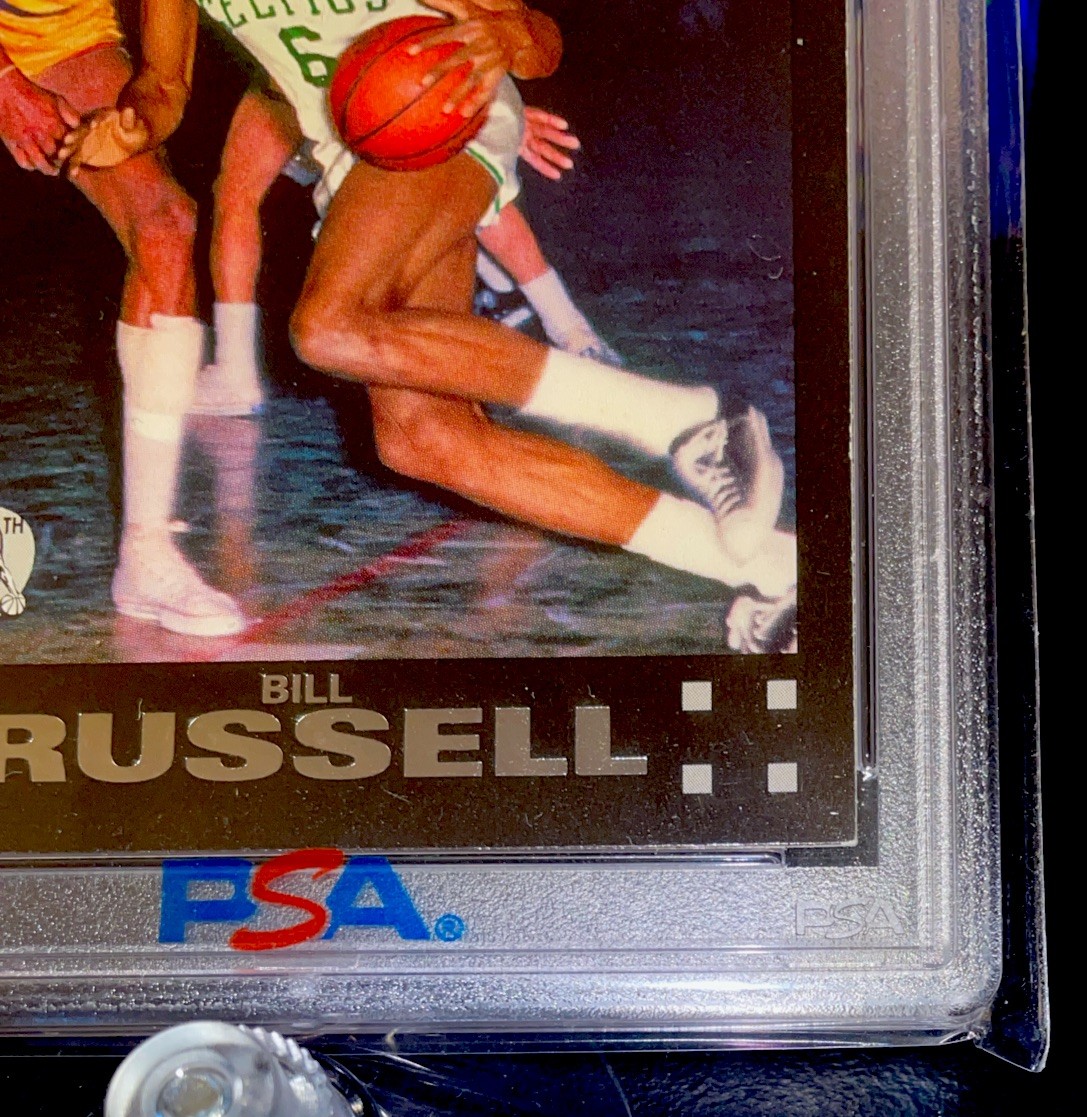 2007 Topps Chrome #6 Bill Russell vs Wilt Chamberlain!! PSA 6 **POP 1** view 7