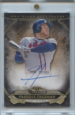 Freddie Freeman 2015 Tier One on Card Auto Autograph Atlanta