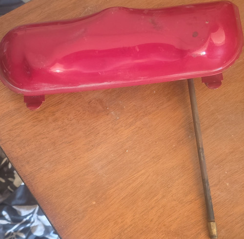 Red Metal Camping Stove Fuel Tank Burner Assembly w/ Fuel Cap & Valve