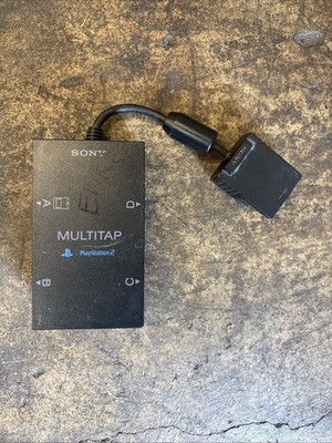 Sony PlayStation 2 Multitap Adapter Black Wired 4 Player for PS2