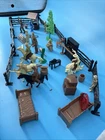 VINTAGE LOT MARX 1950'S  ROY ROGERS SHERIFF  SILVER CITY TOWN PLAY SET