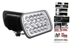 2PCS Rectangle H6054 LED Headlights 5x7 7x6 Headlamp Hi/Low Sealed Beam H4