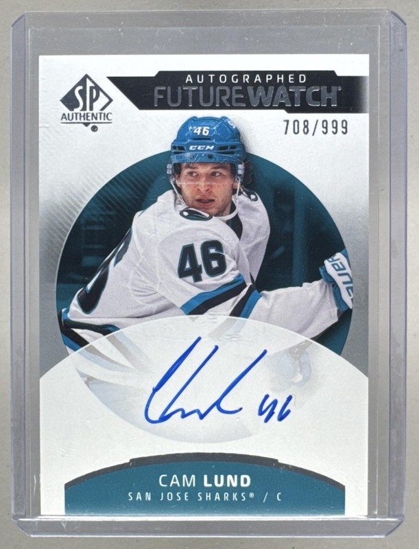 Cam Lund 2025 Upper Deck SP Authentic #127 Future Watch Rookie RC Auto /999