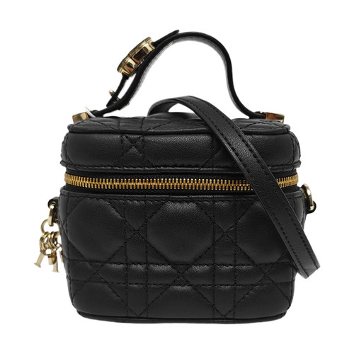 DIOR Lady Dior Handbags Suede Black Free Shipping | Duties Paid