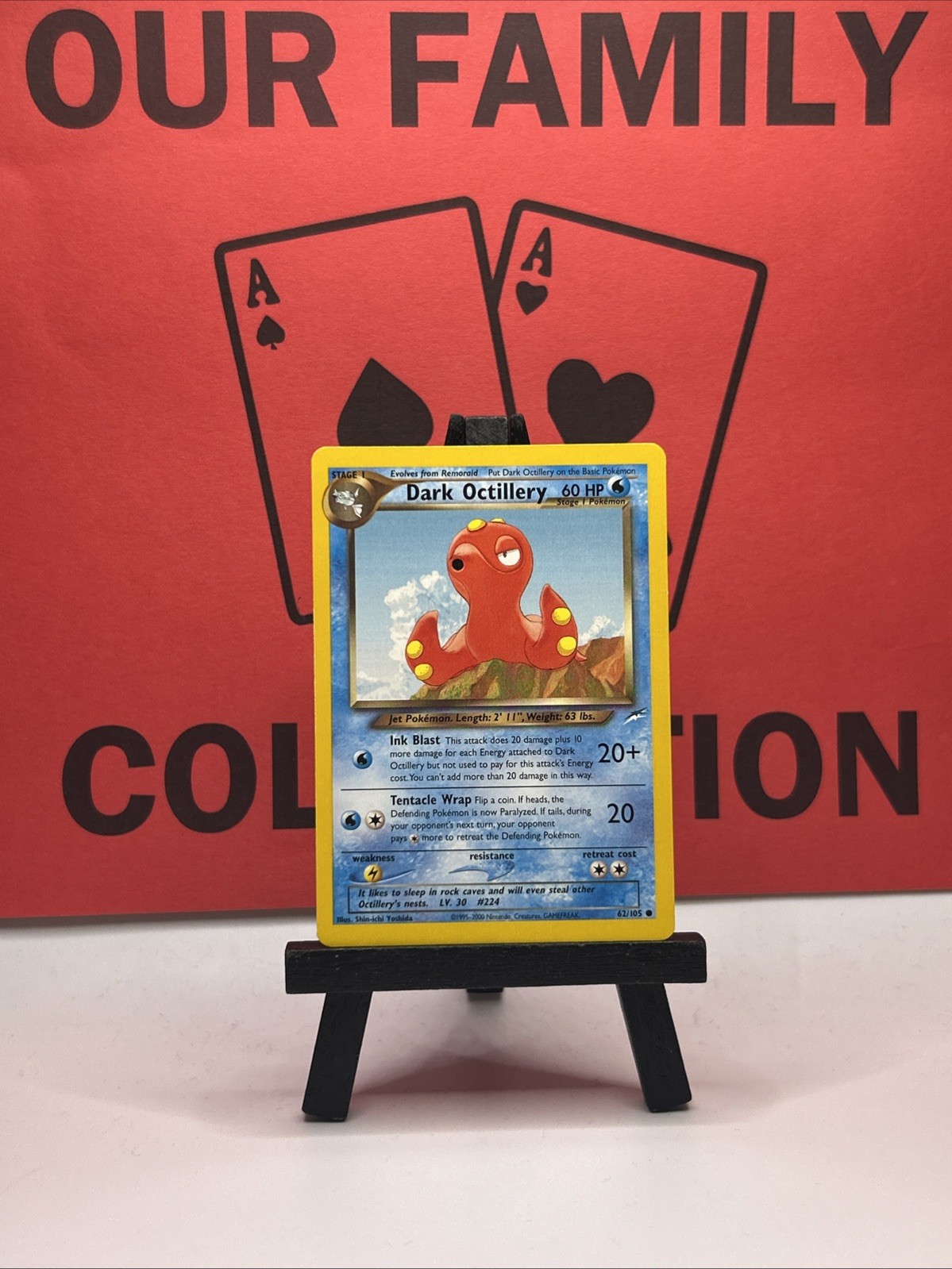 Dark Octillery 62/105 Neo Destiny Regular Pokemon Card