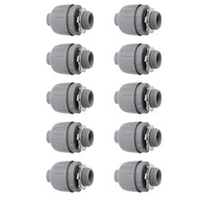 10Pcs Liquid Tight Conduit Connector 1 Inch NPT Nylon 6 Electrical Conduit