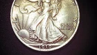 1919s walking liberty half dollar VF