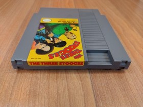 Gem MINTY BOX CIB Three Stooges complete in nintendo nes collector CLEAN lot VGC