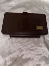 Vintage Wallet Travel Organizer Passport Brown Leather V077