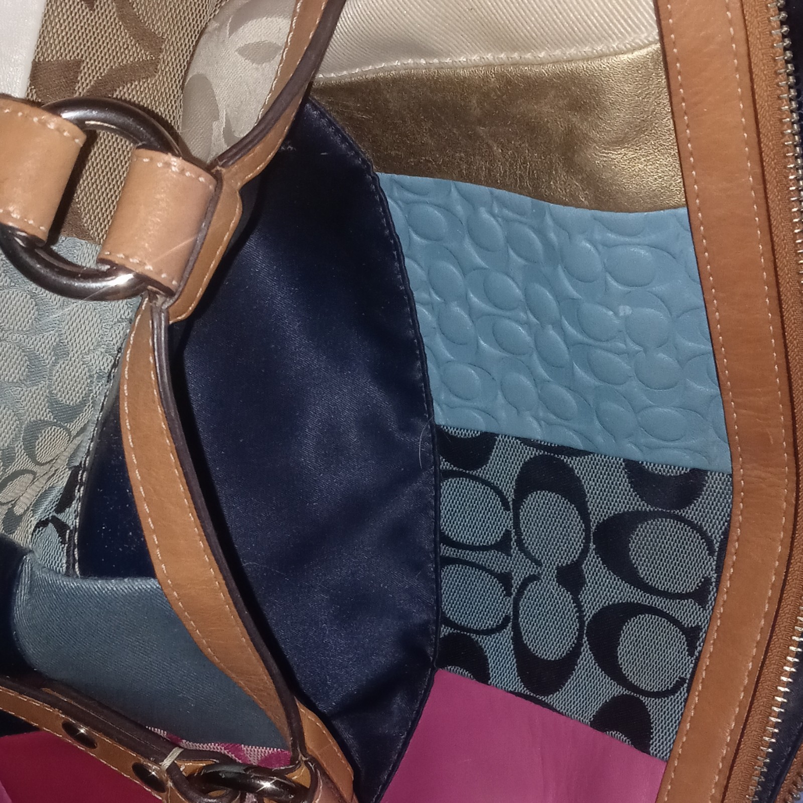 Coach Patchwork Multicolor Shoulder Bag - image 6