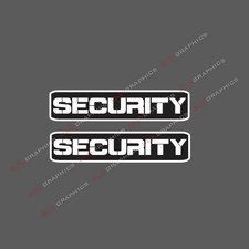 Security Vinyl Sticker Car Truck Vehicle Bumper Decal 2 Pack B
