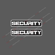 Security Vinyl Sticker Car Truck Vehicle Bumper Decal 2 pack B