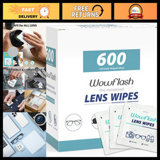 600 Count Pre-Moistened Lens Wipes for Eyeglasses, Sunglasses  Screens - Streak
