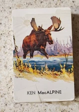 Vtg New Deck of playing cards -moose Artist Sweney redi slip  (CONT. 20)